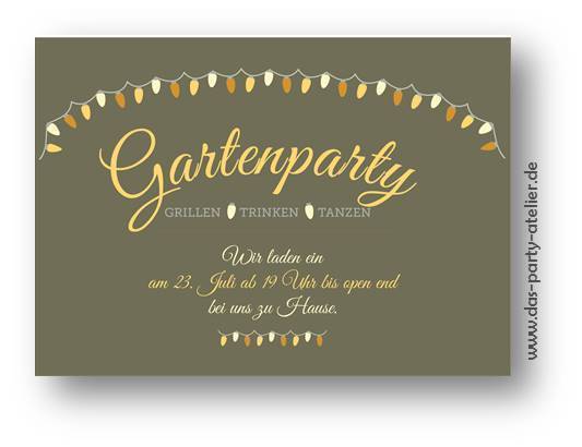 Gartenparty einladungstexte Einladung Geburtstag