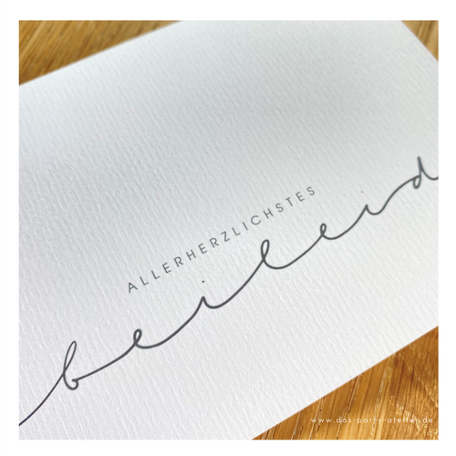 Beileidskarten (3er Set), verschiedene Designs