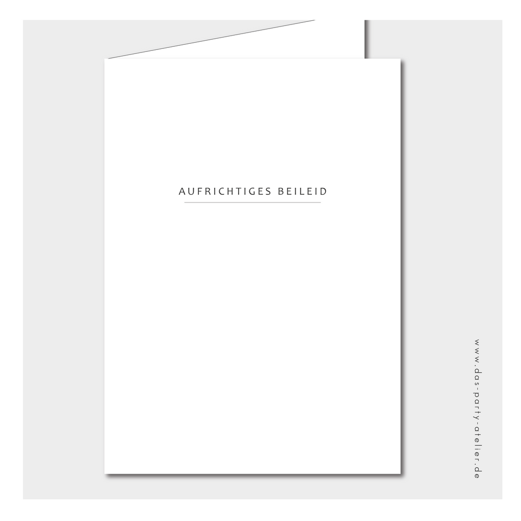 Beileidskarten (3er Set), verschiedene Designs