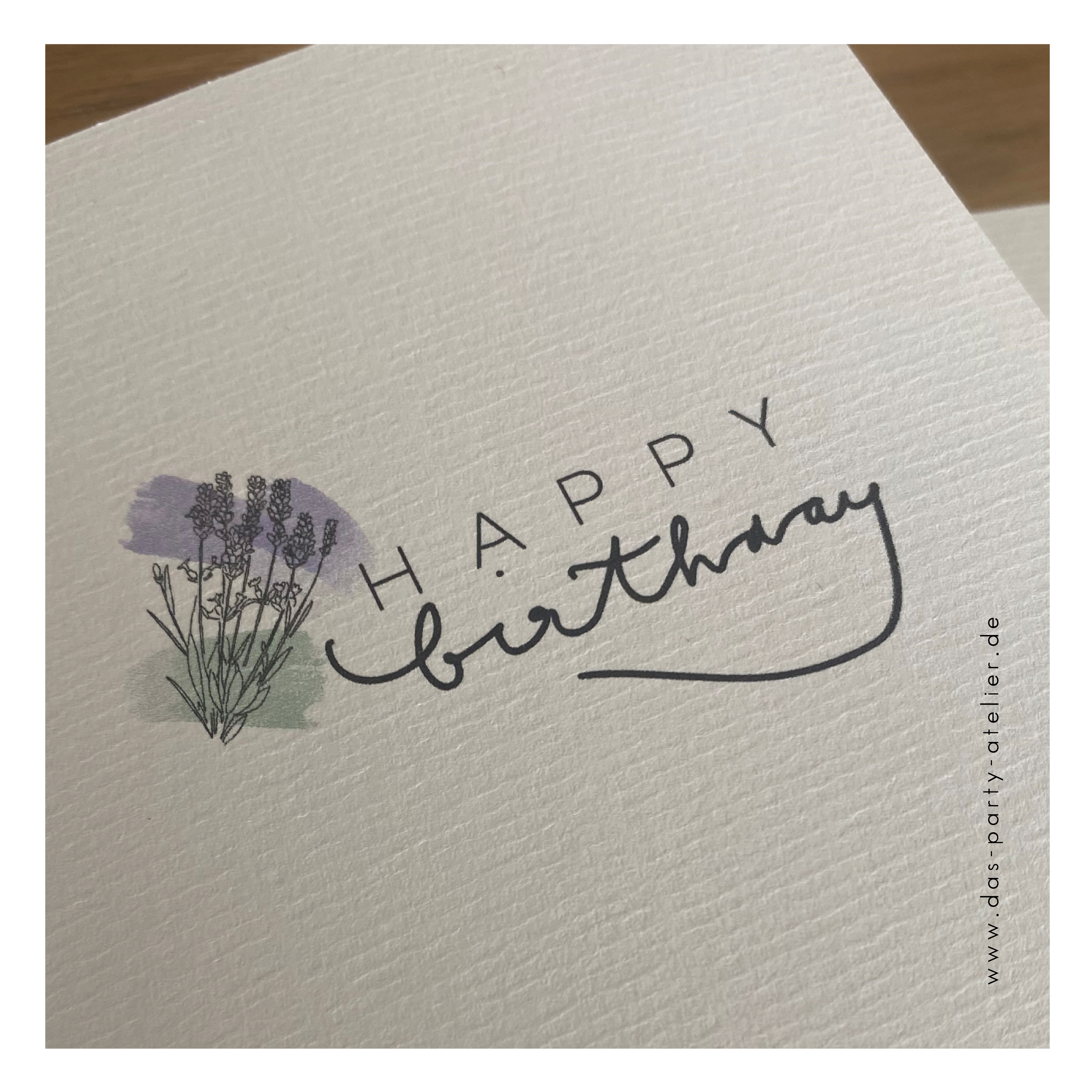 Happy Birthday Grußkartenset modern (5 Stck., versch. Designs)