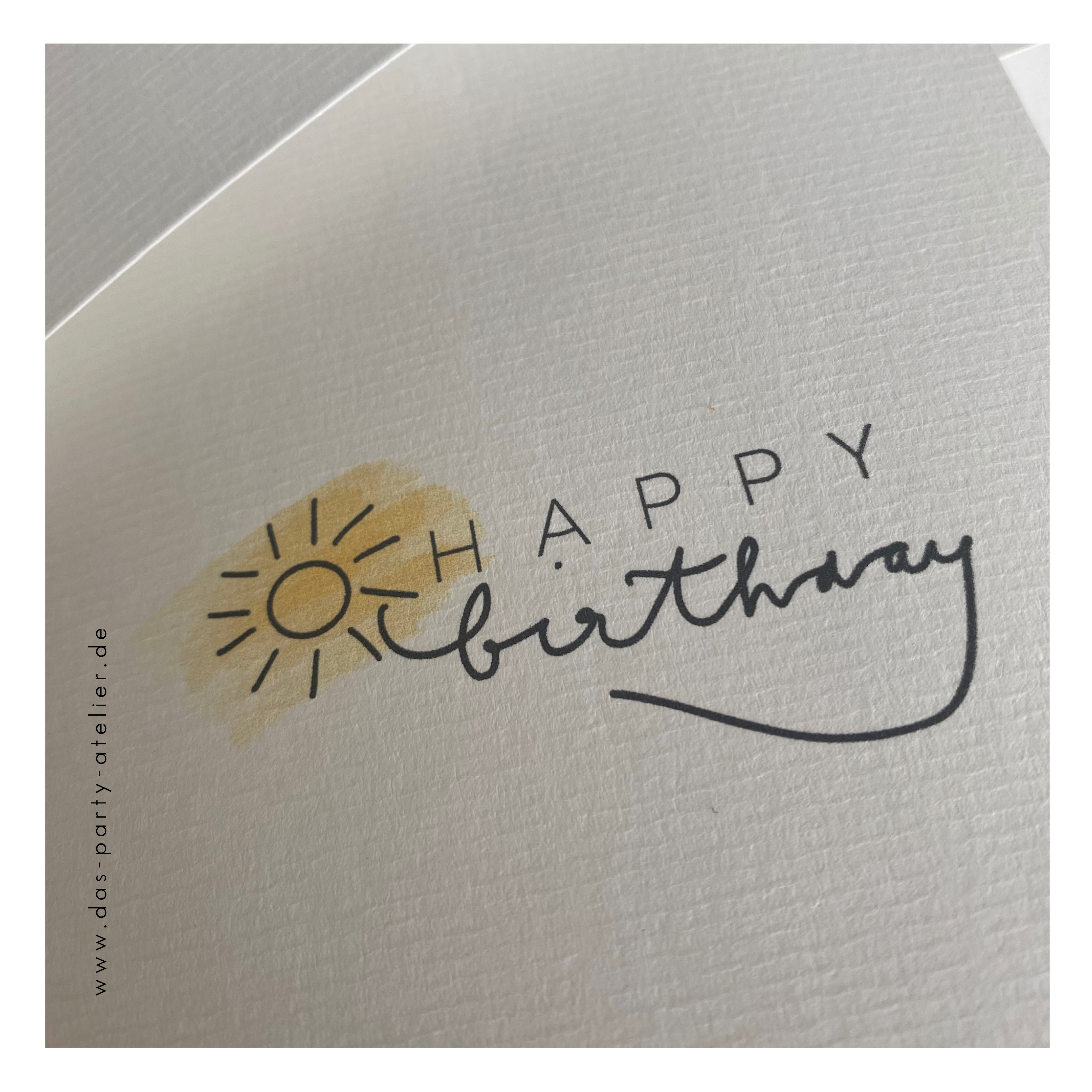 Happy Birthday Grußkartenset modern (5 Stck., versch. Designs)
