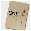 Einladung Kindergeburtstag (6er Pack) ESCAPE