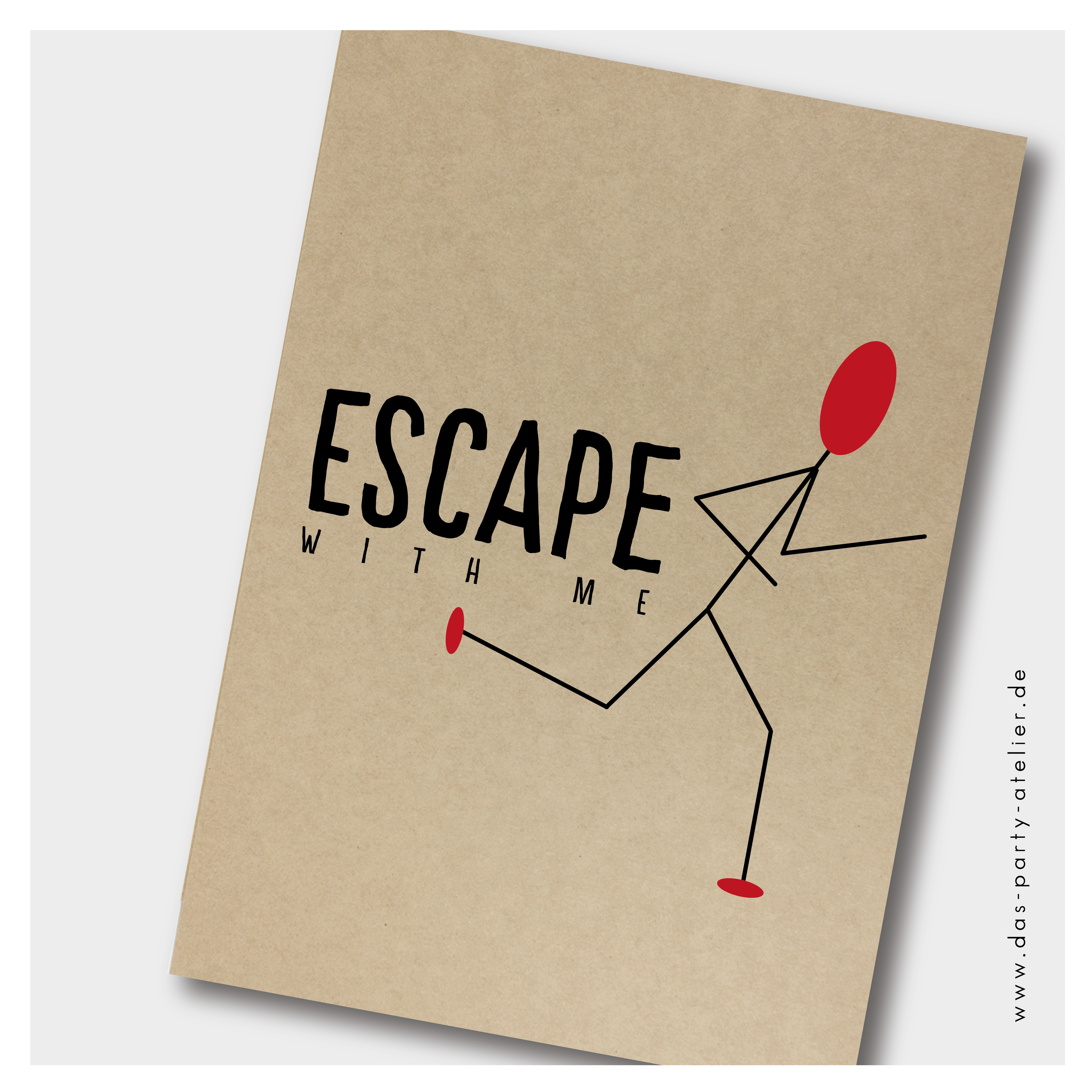 Einladung Kindergeburtstag (6er Pack) ESCAPE