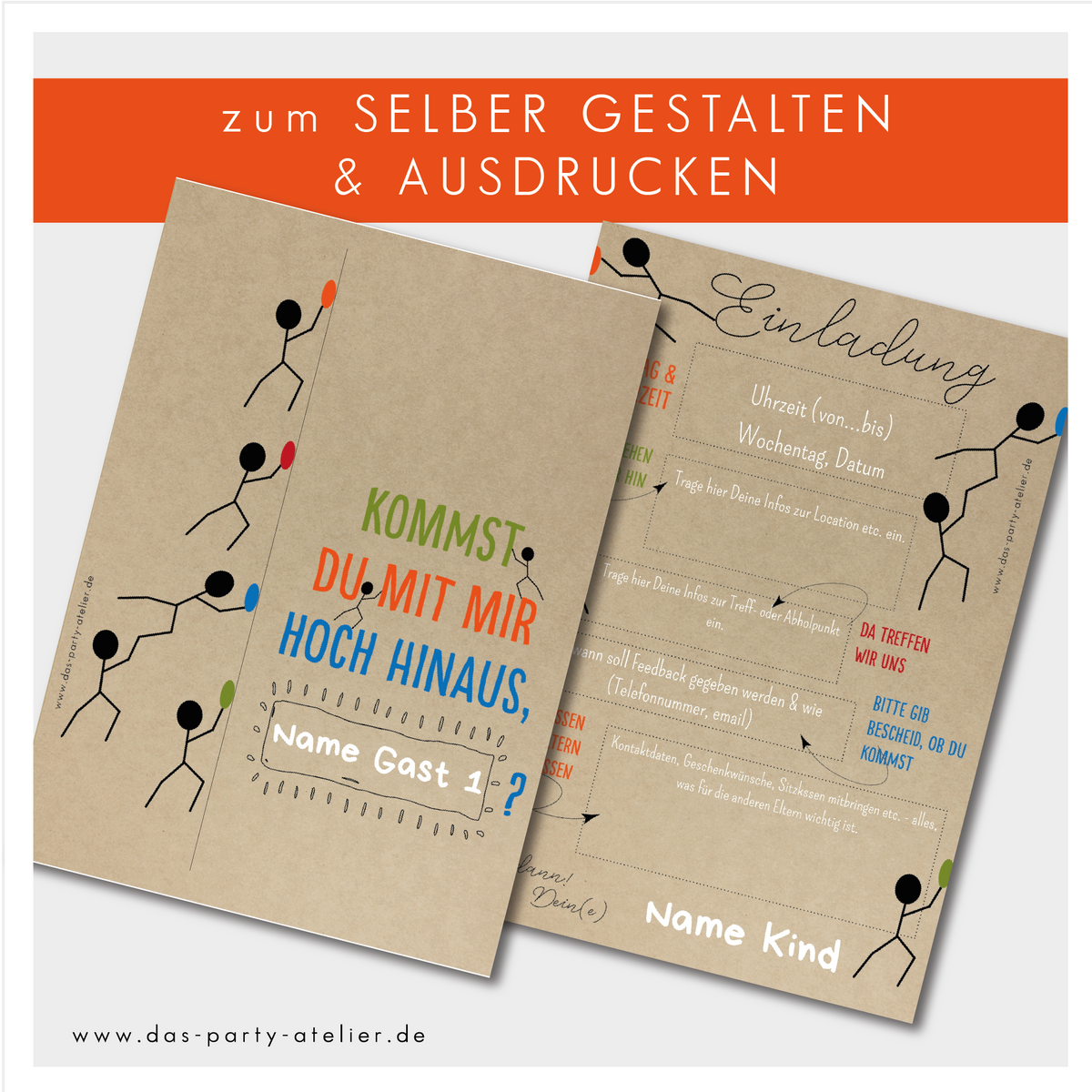 Einladung Klettern - als Selbstausdruck -