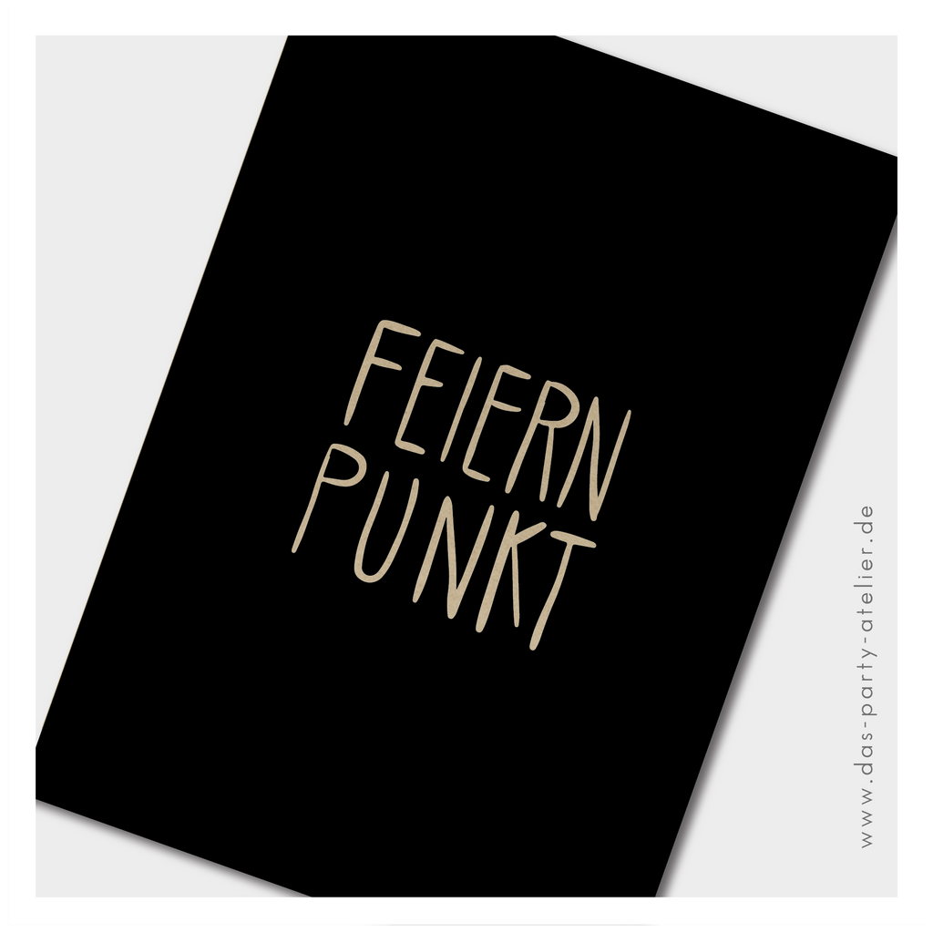 Partyeinladung (6er Pack) FEIERN PUNKT