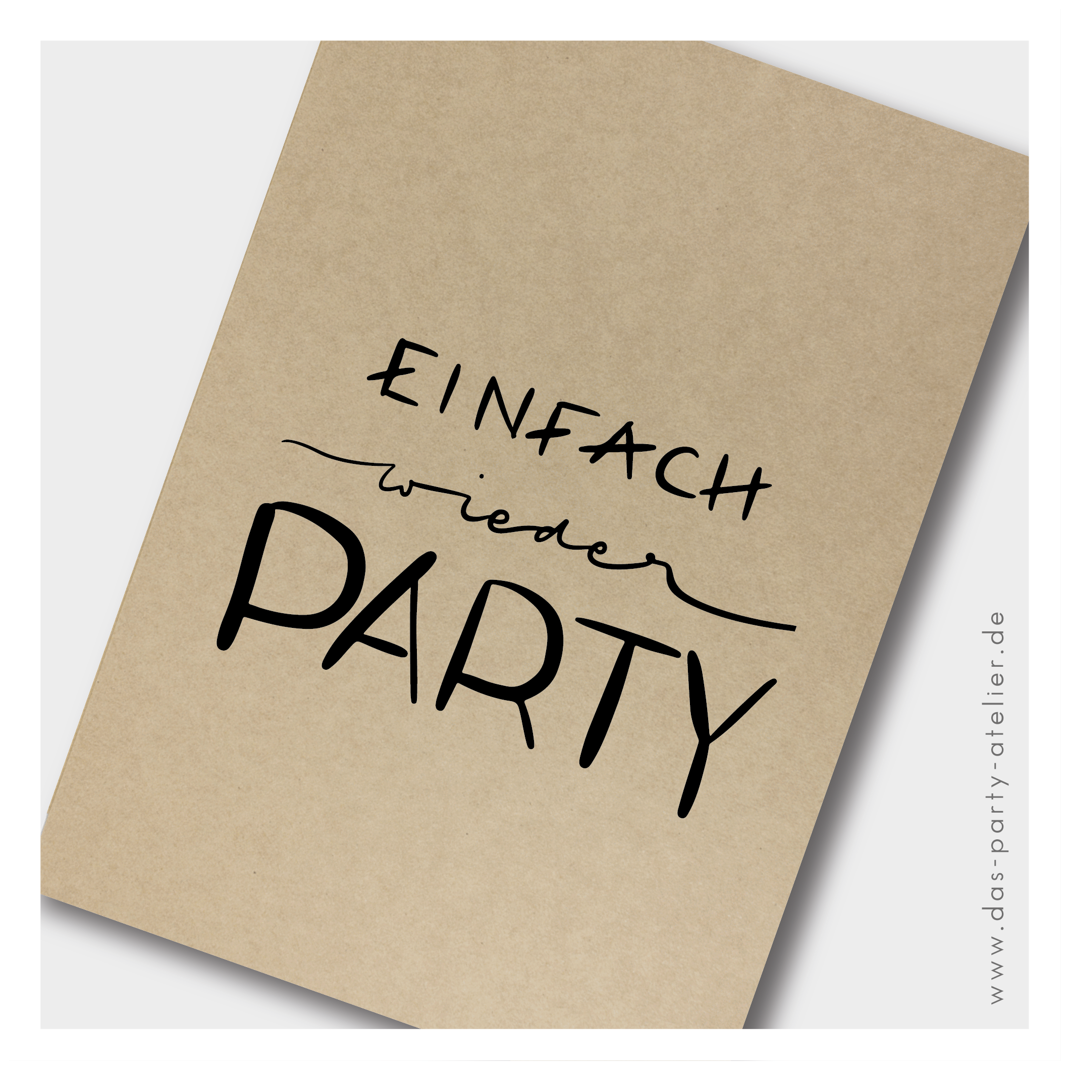 Partyeinladung (6er Pack) EINFACH WIEDER PARTY