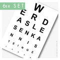 Einladung SEHTEST (6er Set + Umschläge)