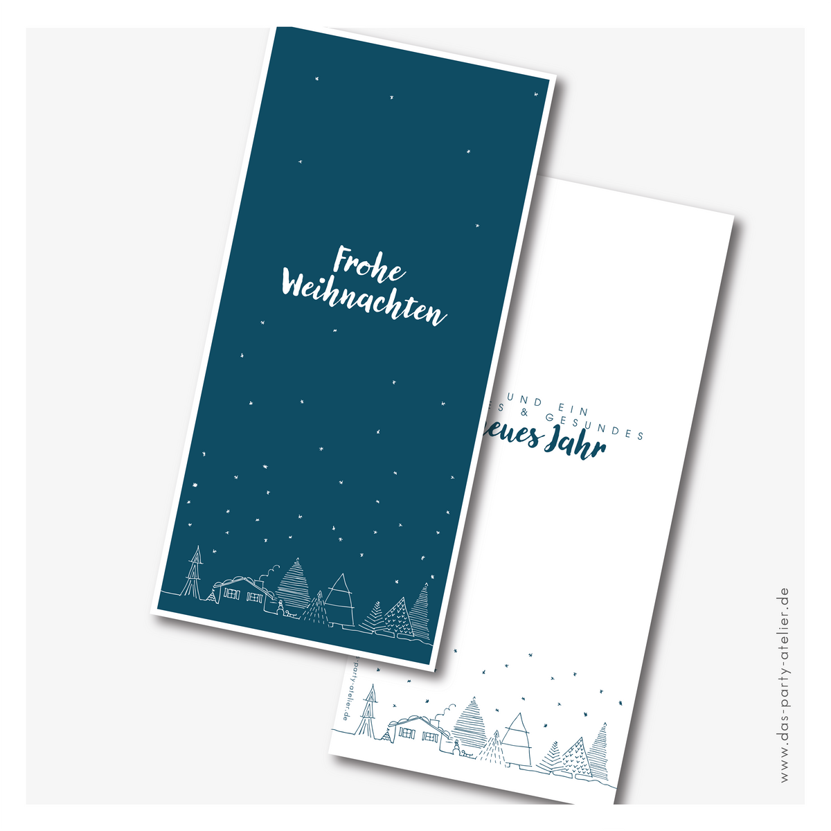 Kartenset "Winterliche Weihnacht"