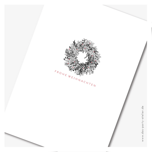 5er Set Weihnachtskarten MODERN MIT HUMOR