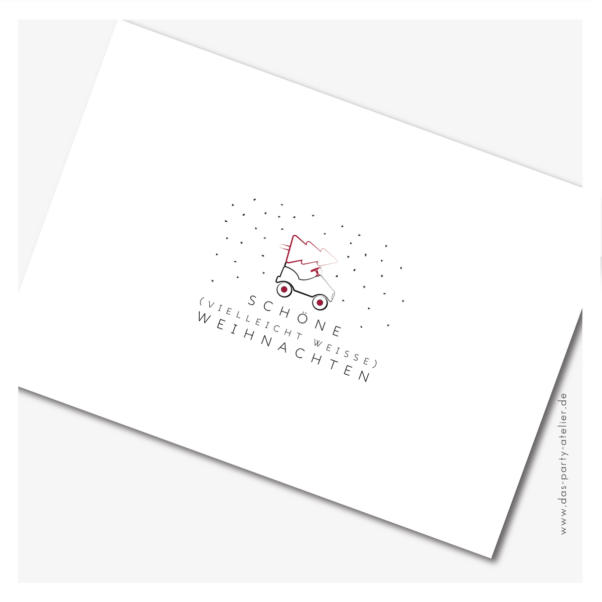 5er Set Weihnachtskarten MODERN MIT HUMOR