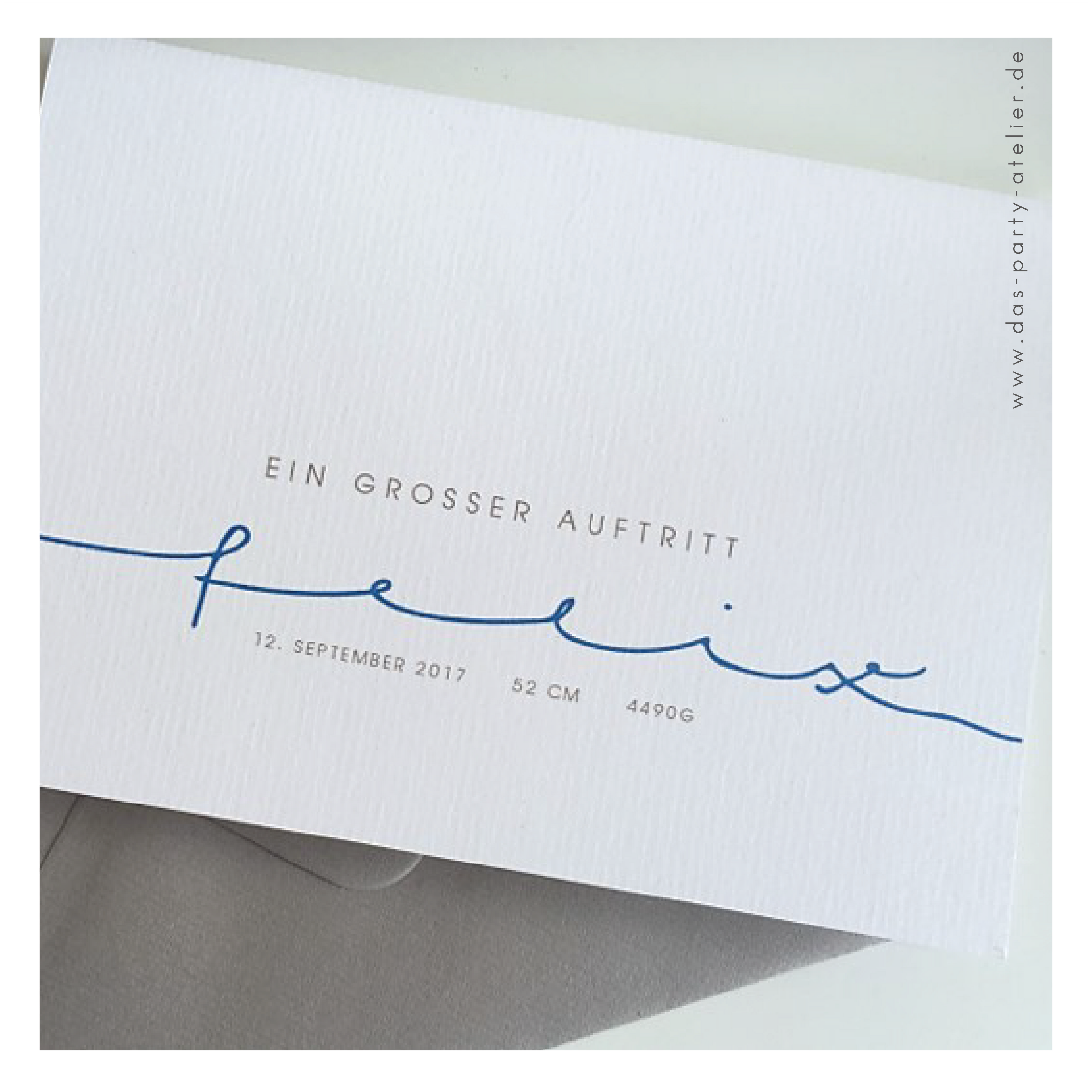 Geburtskarte HANDLETTERING (inkl. Umschlag)
