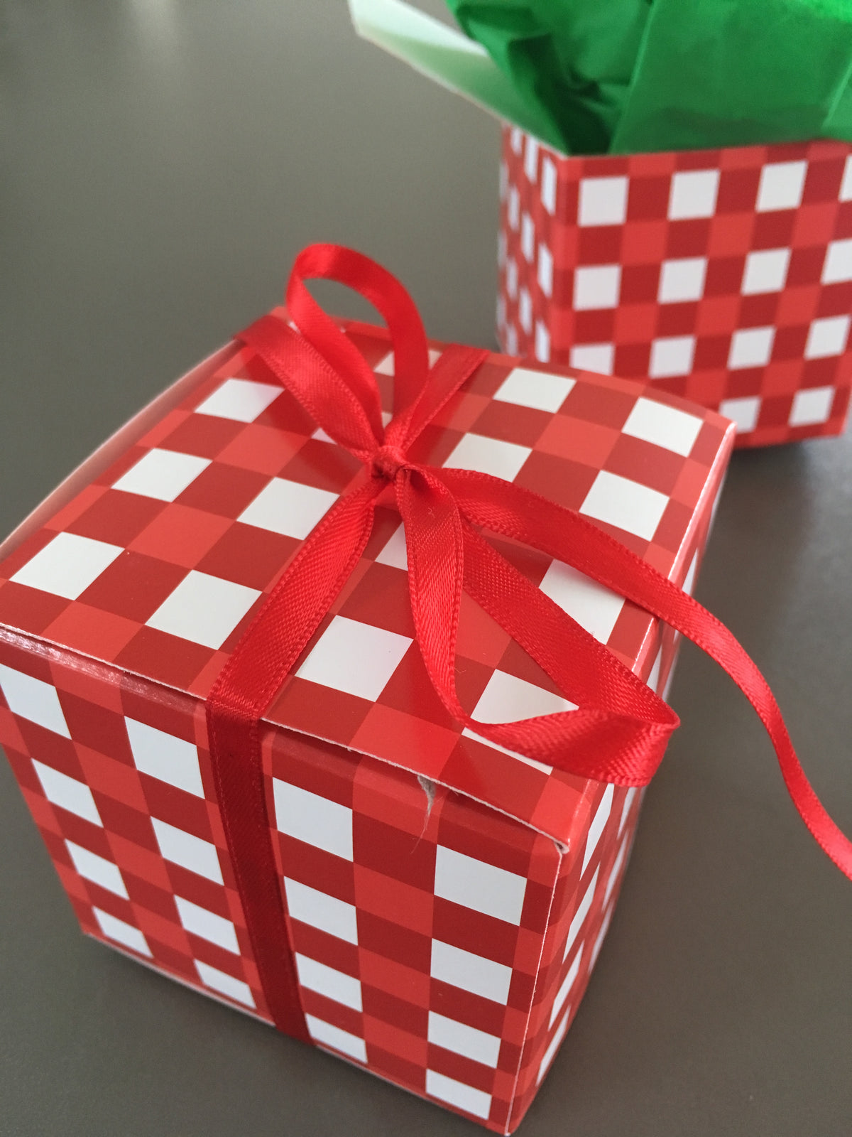 Geschenkbox ROT/WEISS, 3er Pack (auch für Adventskalender)