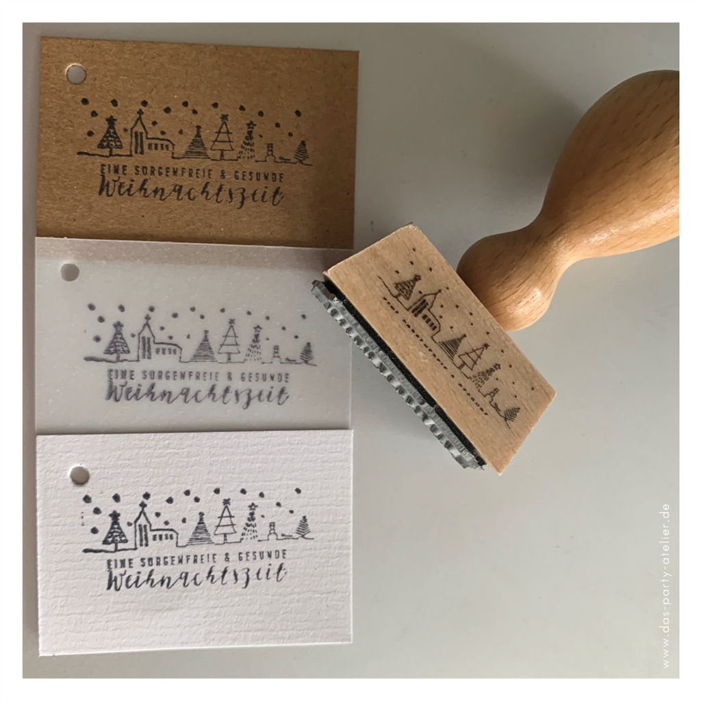 Stempelset "Sorgenfreie & gesunde Weihnachtszeit"