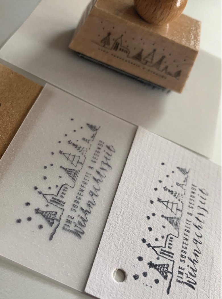 Stempelset "Sorgenfreie & gesunde Weihnachtszeit"