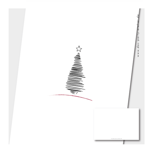 24 Mini-Karten für Adventskalender (zum Selberbeschriften)