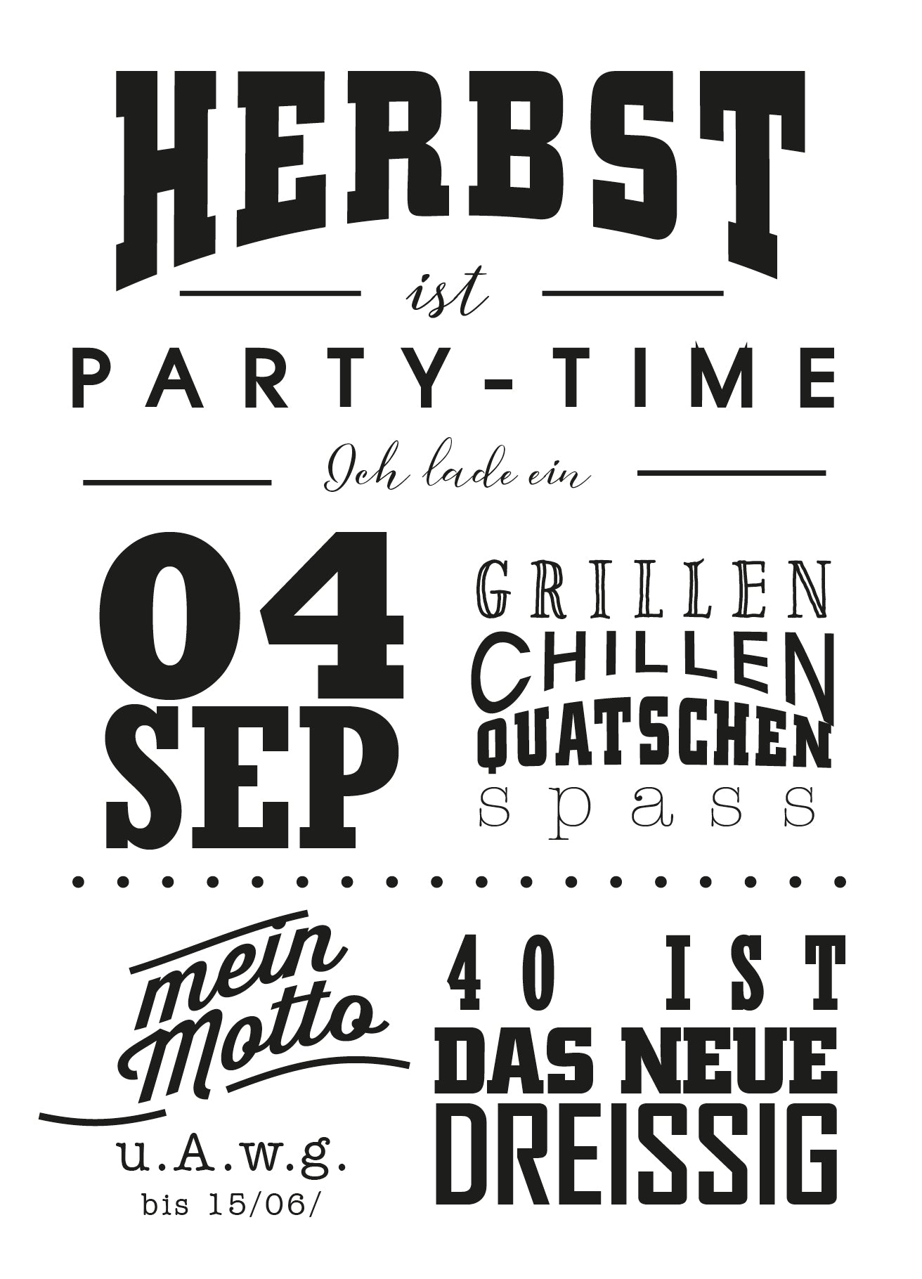 Einladung "Vintage Board" (mit Umschlag), individualisierbar